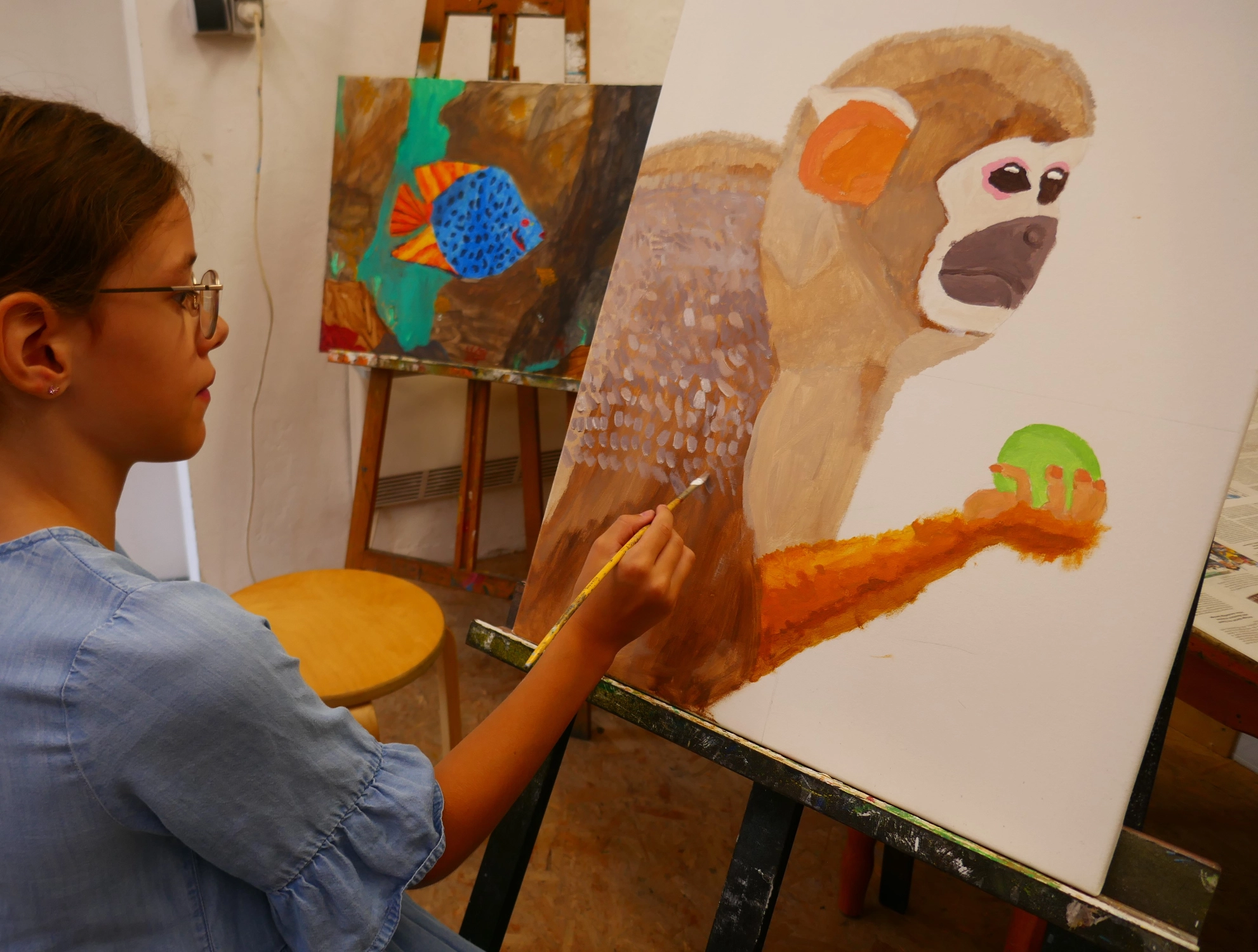 Kinder-Kunstkurse Augsburg, Acryl Malkurs
